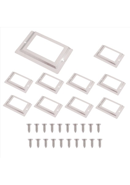 Postane Kütüphane Dosyası Çekmecesi Metal Etiket Etiket Tutucu Gümüş Ton 10 Parça (Yurt Dışından) modelleri