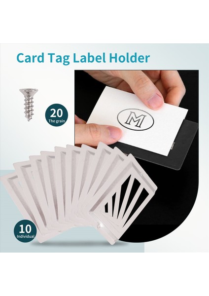 Postane Kütüphane Dosyası Çekmecesi Metal Etiket Etiket Tutucu Gümüş Ton 10 Parça (Yurt Dışından) indirimleri