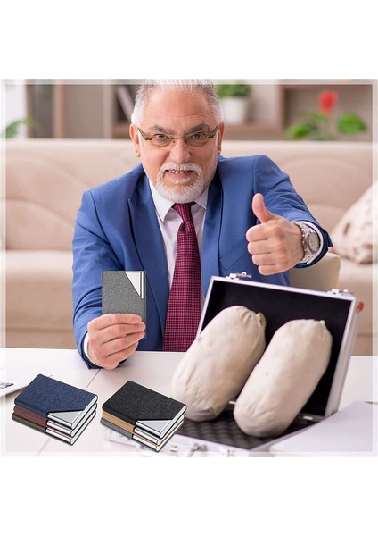 6 Adet Manyetik Pu Deri Paslanmaz Çelik Kart Kartlı Kasa Sert Kart Cüzdanı (Yurt Dışından) modelleri