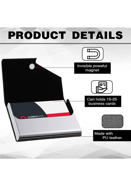 6 Adet Manyetik Pu Deri Paslanmaz Çelik Kart Kartlı Kasa Sert Kart Cüzdanı (Yurt Dışından) fırsatları