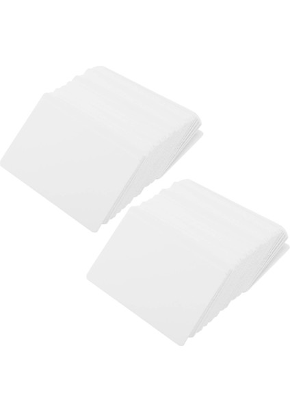 Boş Beyaz Karton Kağıt Mesaj Kartı Kart Kartları Kelime Kartı Diy Etiket Kartı Yaklaşık 200PCS (Beyaz) (Yurt Dışından)