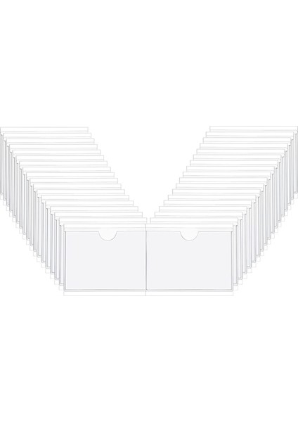 72PCS Kendinden Yapışkanlı Etiket Kart Tutucu Dizin Cepleri Tutucu 6x8 5cm Temiz Plastik Kart Tutucu Yapıştırıcı Etiket Tutucusu (Yurt Dışından) fiyatları