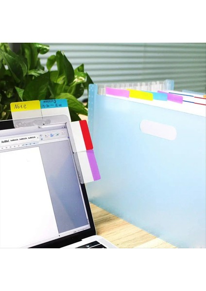 1200 Parçalar Sekmeleri 2 Inç Yapışkan Dizin Sekmeleri Renkli Sayfa Işaretleri Yeniden Konumlandırılabilir Bölücü Sekmeleri (60 Set 10 Renk) (Yurt Dışından)