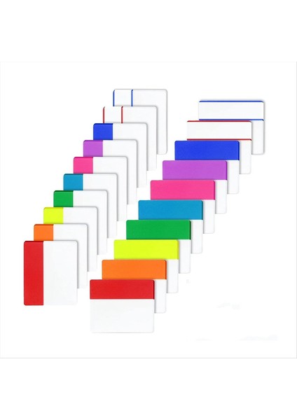 1200 Parçalar Sekmeleri 2 Inç Yapışkan Dizin Sekmeleri Renkli Sayfa Işaretleri Yeniden Konumlandırılabilir Bölücü Sekmeleri (60 Set 10 Renk) (Yurt Dışından) fiyatları