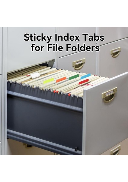 1200 Parçalar Sekmeleri 2 Inç Yapışkan Dizin Sekmeleri Renkli Sayfa Işaretleri Yeniden Konumlandırılabilir Bölücü Sekmeleri (60 Set 10 Renk) (Yurt Dışından) fırsatları