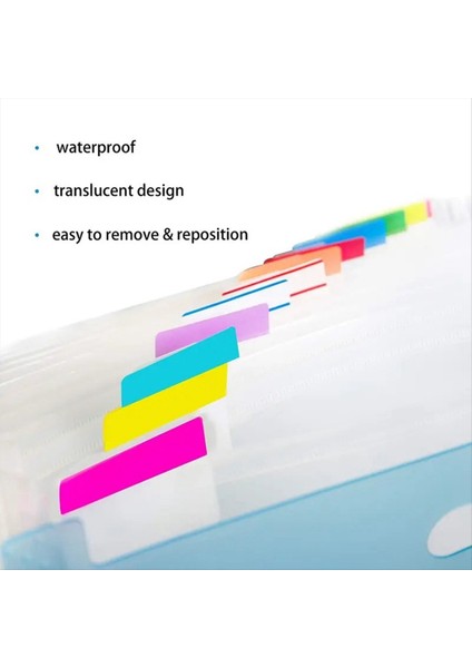 1200 Parçalar Sekmeleri 2 Inç Yapışkan Dizin Sekmeleri Renkli Sayfa Işaretleri Yeniden Konumlandırılabilir Bölücü Sekmeleri (60 Set 10 Renk) (Yurt Dışından) indirimleri