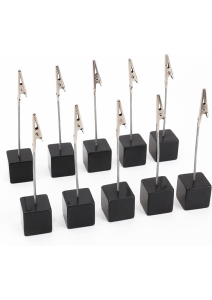 15 Adet Mini Kara Tahtalar Düğün Doğum Günü Partileri ve 10 Adet Kart Tutucu Kare Notu Kartı Klip Fotoğraf Ofis Sahibi Nota (Yurt Dışından) modelleri