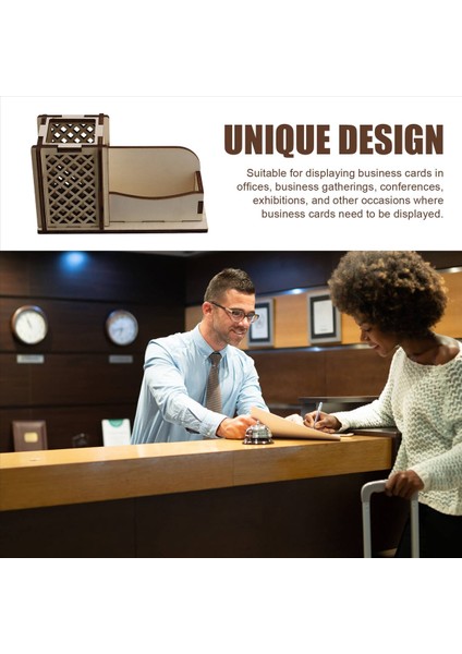 Ahşap Kartvizit Tutucu Pen Yuvası Kartvizit Standı Masa Ahşap Ekran Ofis Masa (Yurt Dışından) indirimleri