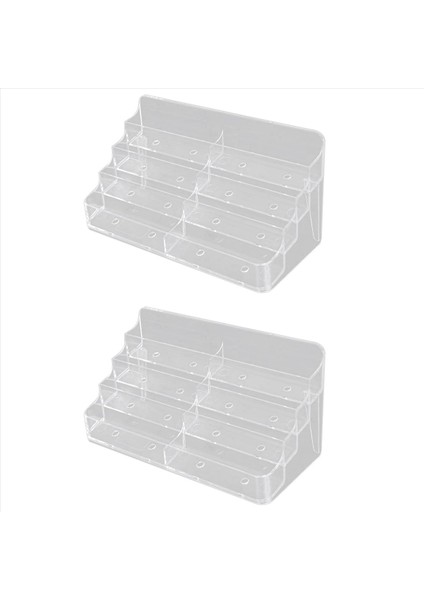 2x Kartvizit Tutucu 8 Cep Akrilik Kartvizit Sahibi Masa Kartvizit Stand Masaüstü Kartvizit Tutucuları (Yurt Dışından)