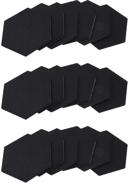 18 Paket Keçe Notu Dekoratif Bildirim Tahtası Altıgen Bülten Tahtası Keçe Tahtası Karoları Duvar Dekoru (20 x 17 Cm) (Yurt Dışından)