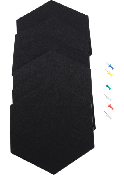 18 Paket Keçe Notu Dekoratif Bildirim Tahtası Altıgen Bülten Tahtası Keçe Tahtası Karoları Duvar Dekoru (20 x 17 Cm) (Yurt Dışından) modelleri