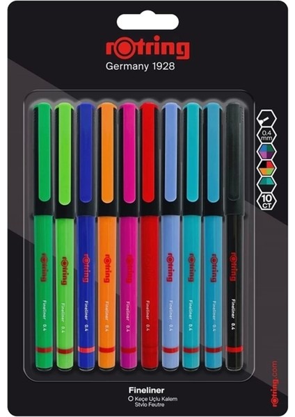 Fineliner Ince Keçe Uçlu Kalem 10LU