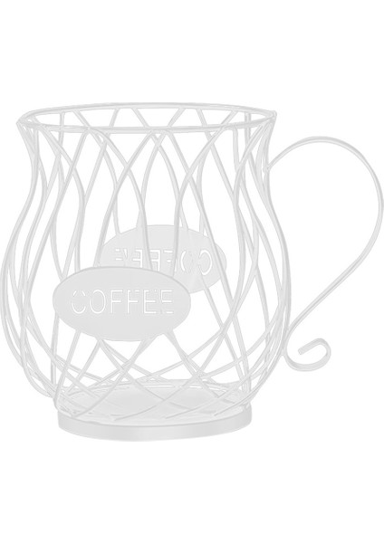 K Cup Kahve Kapsül Depolama Rafı Kahve Kapsül Rafı Büyük Kapasiteli Kahve Kapsül Depolama Rafı Beyaz (Yurt Dışından)