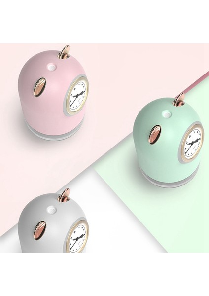 Yeni Çift Sprey Sevimli Hayvan USB Mini Saat Nemlendirici Ev Yatak Odası Dilsiz Küçük Büyük Kapasiteli Pembe (Yurt Dışından) modelleri