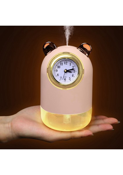 Yeni Çift Sprey Sevimli Hayvan USB Mini Saat Nemlendirici Ev Yatak Odası Dilsiz Küçük Büyük Kapasiteli Pembe (Yurt Dışından) indirimleri