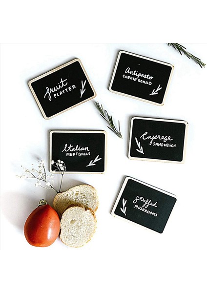 36PCS Mini Kara Tahta Partisi Partisi Gıda Etiketleri Parti Büfe Masası Parti Için Küçük Kara Tahta Işaretleri (Yurt Dışından) fırsatları