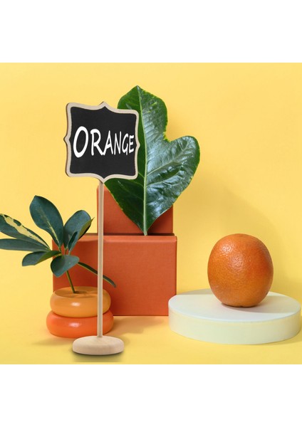 20 Paket Ahşap Mini Kara Tahta Işaretleri Stant ve Çıkartma ile Tahtalar Küçük Dikdörtgen Siyah Tahta (Yurt Dışından) fırsatları