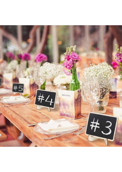 Mini Kara Tahta Etiket Işaretleri 20 Paket Çerçeveli Şövale Standı Ahşap Tahta Açık Büfe Gıda Işaretleri Düğün Yeri Kartları (Yurt Dışından) fırsatları