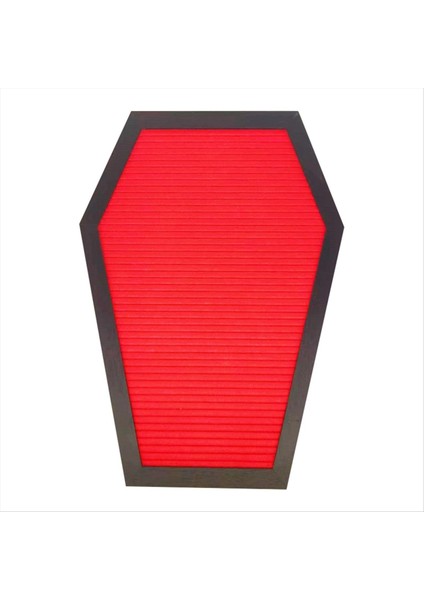 Hayalet ve Mevsimlerle Tabut Mektup Tahtası Ahşap Çerçevede Emojiler Cadılar Bayramı Dekorasyonu Gotik Dekor Ürkütücü Kırmızı (Yurt Dışından)