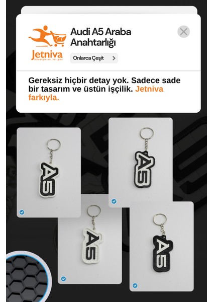 Audi A5 Araba Anahtarlığı Model 1 modelleri
