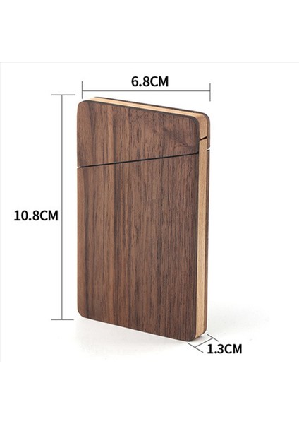 2x Taşınabilir Ahşap Kartvizit Vaka Erkek ve Kadın Iş Kartı Tutucu Taşınabilir Ceviz Ahşap (Yurt Dışından) modelleri