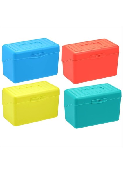 Dizin Kartı Tutucu Kutusu 3X5IN Flash Note Kartı Sahibi Kutusu Organizatör Kılıfı 3x5 Dizin Kartı Depolama Dosya Kutusu 4 Renk Paket (Yurt Dışından) fiyatları