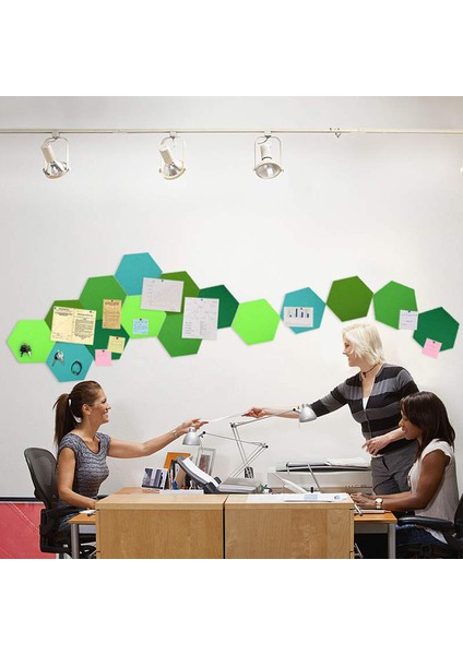 10 Pcs Altıgen Keçe Tahtası Altıgen Keçe Duvar Çıkartması Çok Faklamlı 3D Dekoratif Ana Mesaj Panosu Kendinden Yapışkan Çocuk Odası Süpürgelik 5 Pcs Blue Serisi ve 5pcs Yeşil Serisi (Yurt Dışından) modelleri