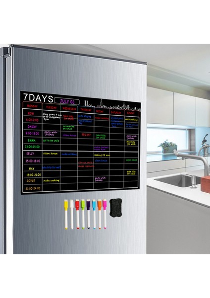 2x Manyetik Kuru Silme Takvim Seti 16X12 Inç Beyaz Tahta Haftalık Planlayıcı Organizatör A3 Buzdolabı Mutfak Evi Için Beyaz Tahta (Yurt Dışından) modelleri