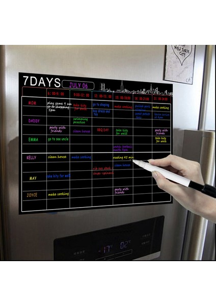 2x Manyetik Kuru Silme Takvim Seti 16X12 Inç Beyaz Tahta Haftalık Planlayıcı Organizatör A3 Buzdolabı Mutfak Evi Için Beyaz Tahta (Yurt Dışından) fırsatları