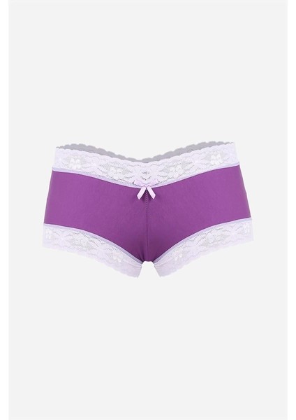 Kadın Pamuklu 2li Boxer Mor fiyatları