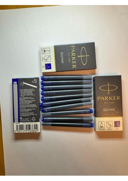 Mürekkep 3 Kutu 15 Adet Tüp Mürekkep (Mavi) indirimleri