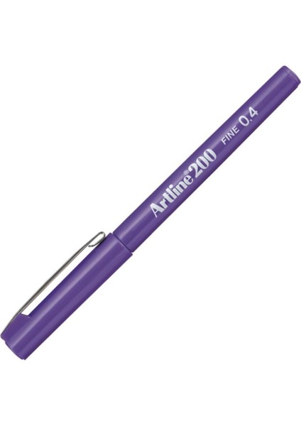 200 Fine 0.4 Fineliner Keçeli Kalem Mor