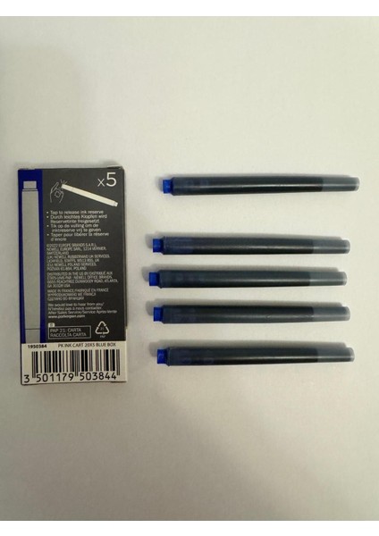Mürekkep 1 Kutu 5 Adet Refil (Mavi)