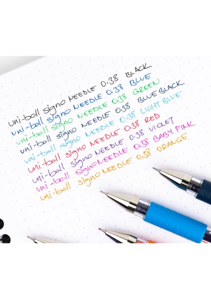 UM-151ND 0.38 Iğne Uçlu Jel Kalem -Siyah Mavi modelleri