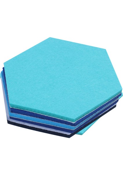 10 Pcs Altıgen Keçe Tahtası Altıgen Keçe Duvar Sticker 3D Dekoratif Ana Mesaj Panosu Kendinden Yapışkan Çocuk Odası Süpürgelik 5 Pcs Gri Sarı Serisi ve 5 Pcs Blue Serisi (Yurt Dışından) indirimleri