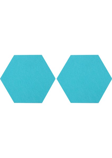 10PCS/SET Altıgen Keçe Tahtası Altıgen Keçe Duvar Çıkartması 3D Dekoratif Ev Mesajı Tahta Oda Süpürge Mavi Serisi (Yurt Dışından)