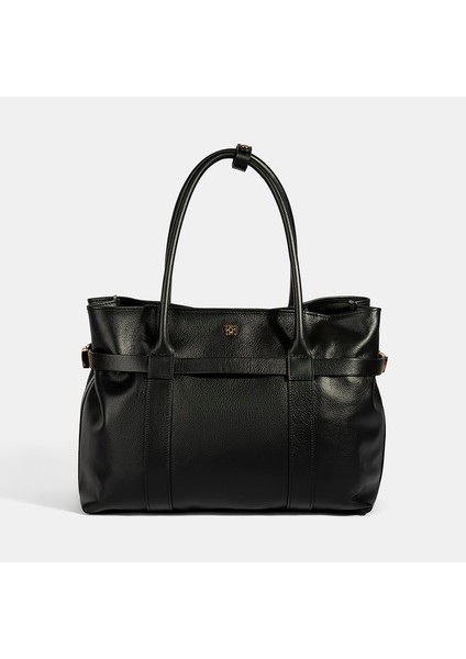 Kadın Siyah Cüzdan Aksesuarlı Deri Omuz Çantası fiyatları