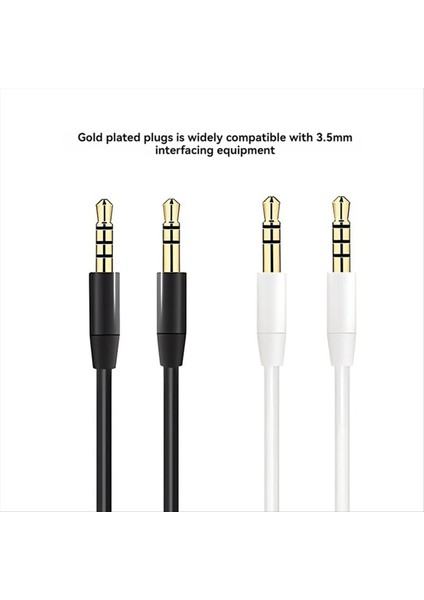 1 2m Jack 3 5mm Sesli Kablo Araç Aux Kablo Kulaklık Uzatma Kodu Telefon Mp3 Araba Kulaklık Hoparlör Siyah (Yurt Dışından) modelleri