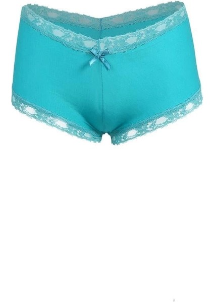 Kadın Pamuklu 2li Boxer Turkuaz fiyatları