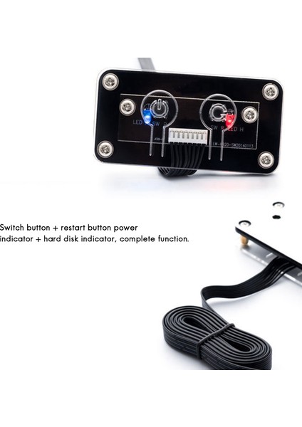 5x Masaüstü Bilgisayar Anahtarı Harici Güç Anahtarı Güç Düğmesi+Yeniden Başlat Düğmesi Pc Kılıfı Güç Kaynağı Düğmesi (Yurt Dışından) fırsatları