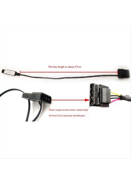 3x Bilgisayar Fan Aydınlatma Efekt Kontrolörü 5V 3-PIMLI/12V 4 Pimli Rgb Ekipman Tel Kontrolü/uzaktan Kontrolör Açık/kapalı (Yurt Dışından) modelleri