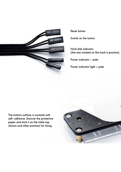4x Masaüstü Bilgisayar Anahtarı Harici Güç Anahtarı Güç Düğmesi+Yeniden Başlat Düğmesi Pc Kılıfı Güç Kaynağı Düğmesi (Yurt Dışından) indirimleri