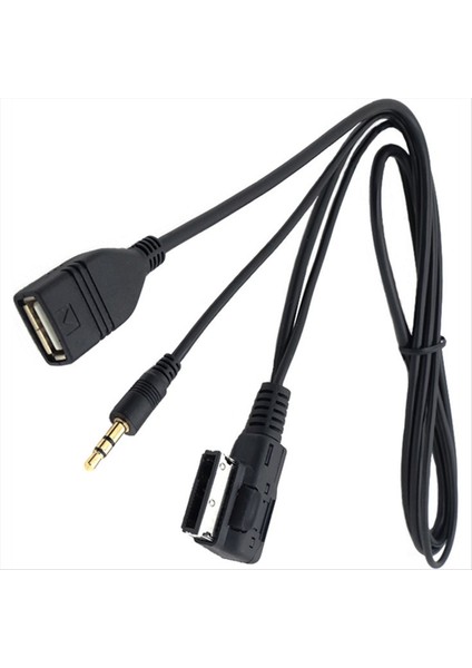 3 5mm Aux Audio Cable Müzik Mdı Amı Mmı Arayüz Audi A8L Q7 A3 A4L A5 A1 S5 Q5 Için USB Şarj Cihazı (Yurt Dışından) fiyatları
