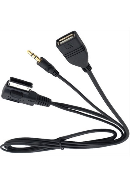 3 5mm Aux Audio Cable Müzik Mdı Amı Mmı Arayüz Audi A8L Q7 A3 A4L A5 A1 S5 Q5 Için USB Şarj Cihazı (Yurt Dışından) modelleri
