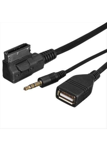 3 5mm Aux Audio Cable Müzik Mdı Amı Mmı Arayüz Audi A8L Q7 A3 A4L A5 A1 S5 Q5 Için USB Şarj Cihazı (Yurt Dışından) indirimleri