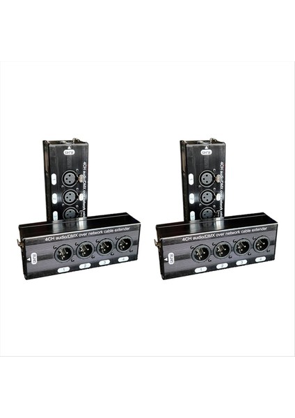 2pair 4 Kanallı 3 Pimli Xlr Ses ve Dmx Ağ Kablosu Genişletici DMX512 Ağ Sinyali Genişletici 2 Erkek+2 Kadın (Yurt Dışından) modelleri