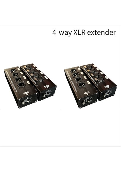 2pair 4 Kanallı 3 Pimli Xlr Ses ve Dmx Ağ Kablosu Genişletici DMX512 Ağ Sinyali Genişletici 2 Erkek+2 Kadın (Yurt Dışından) fırsatları