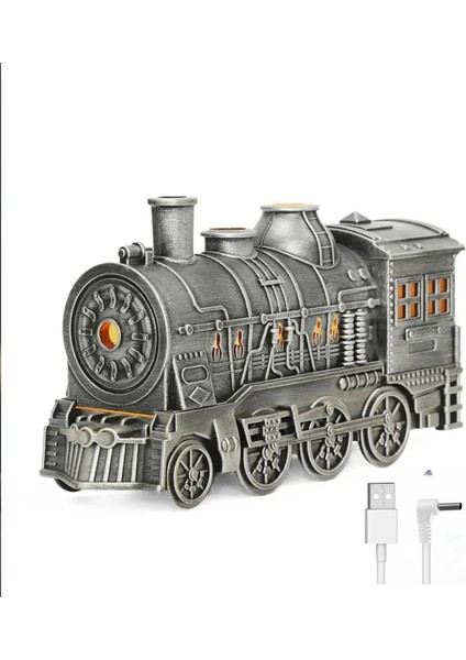 Tren Şeklinde Buharlı Oda Hava Nemlendirici Işık Buhar Makinesi Kumandalı