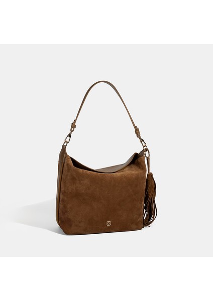 Kadın Vizon Püskül Aksesuarlı Omuz Çantası indirimleri