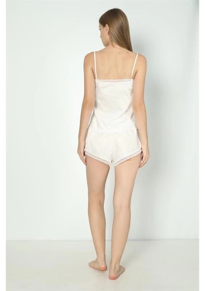 Kadın 2'li Saten Ip Askılı Pijama Takımı modelleri